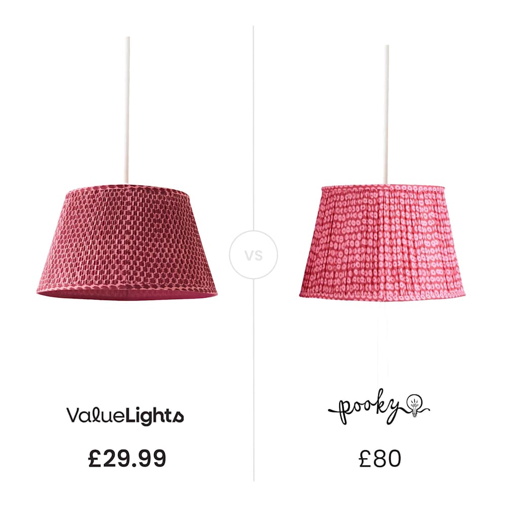 Malina
Large Pink Pleated Taper Shade