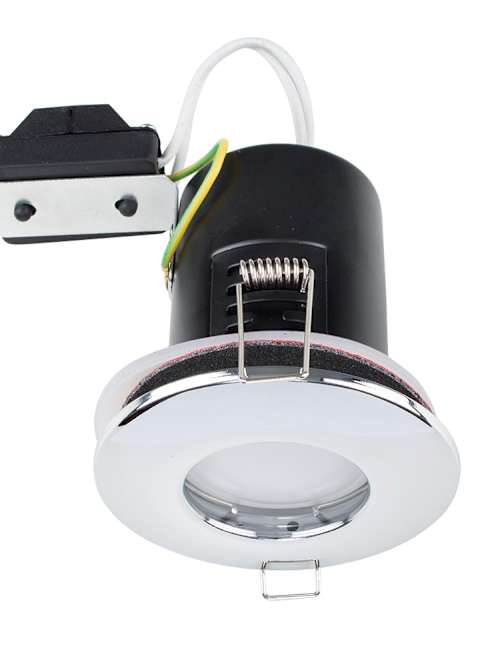 Lot De 6 Spots LED Encastrables Smartwares IP65 - Chrome 4.7W 320lm - Protection Incendie
