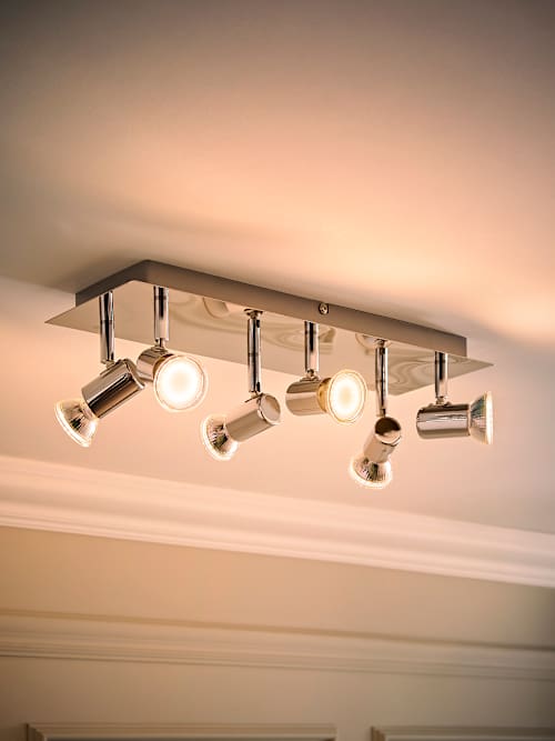 UKEW Modern 5 Way Ceiling Lights - Semi Flush Crossover Lighting With