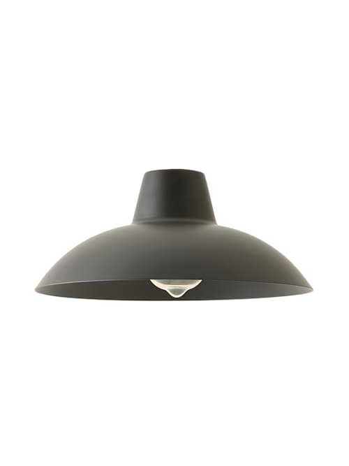 Civic Matt Black Metal Pendant Shade | Value Lights