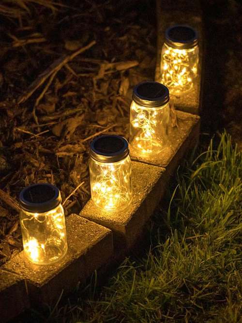 FAWEY TRED INC Solar Garden Fairy Decor Lights, 2 Packs, Metal Lanterns With Warm Solar Glow Hpf5snr1 - View #4