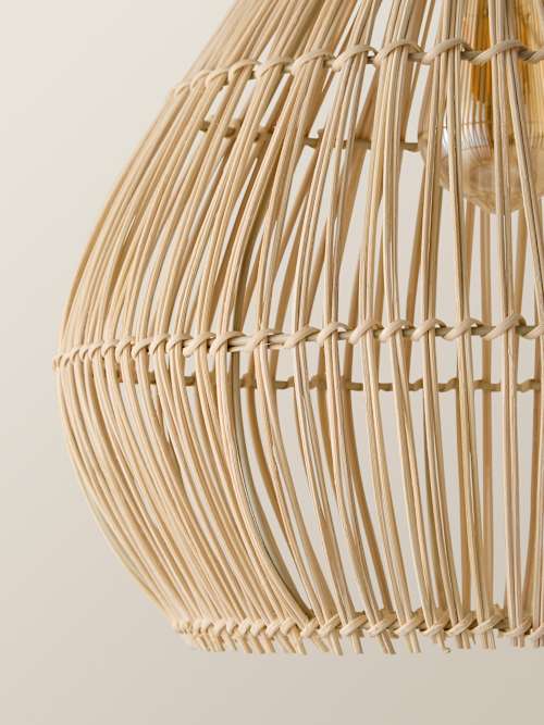 Vine Natural Rattan Teardrop Pendant Shade | Value Lights