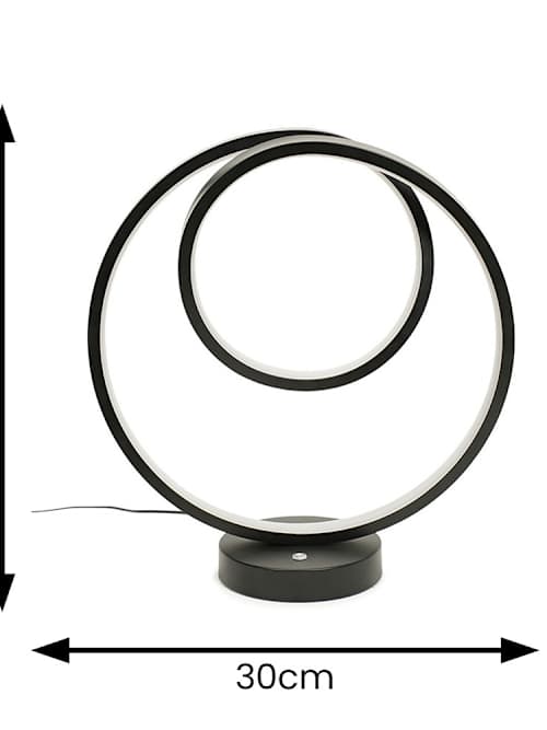ValueLights | Att Black Loop Table Lap With Integrated LED Touch - View #6