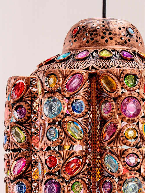 Leyla Moroccan Style Pendant Shade in Bronze | ValueLights