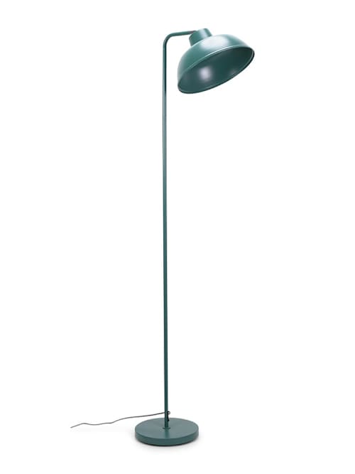 Morris Dome Shade Floor Lamp in Teal | ValueLights