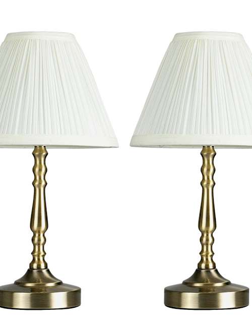 Pair Of Vintage Brass Table Lamps | Marylebone Antiques