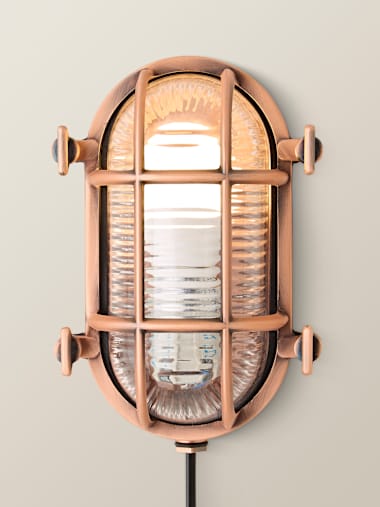IP64 Copper Oval Bulkhead Wall Light