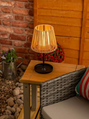 IP44 Rattan LED Table Lamp