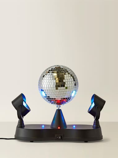 Dolly 5 Inch LED Disco Ball with Two Spotlights