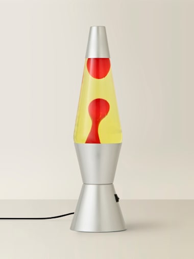 Razzo LED Lava Lamp in Red and Yellow