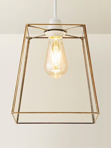 Susie Antique Brass Glass Easy Fit Shade