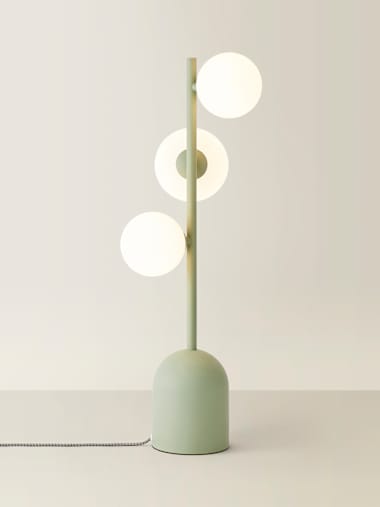3-Way Sage Green Table Lamp