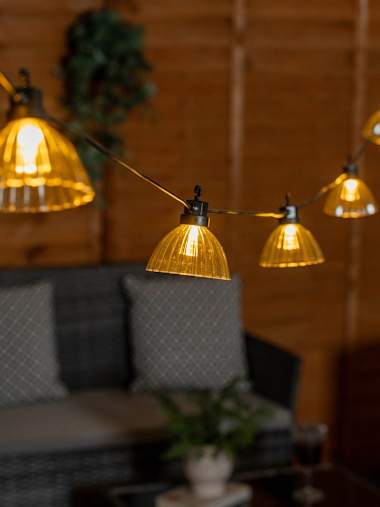Outdoor Battery Powered Smoked String Lights