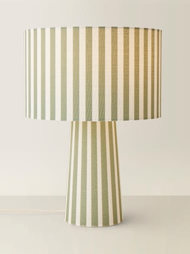 Stripe Fabric Table Lamp