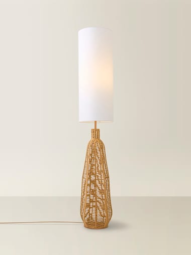 Rattan Midi Floor Lamp