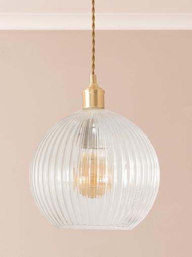 Maddison Ribbed Glass Pendant Shade
