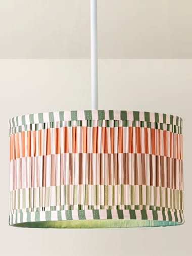 Small Natural Stripe Easy Fit Shade