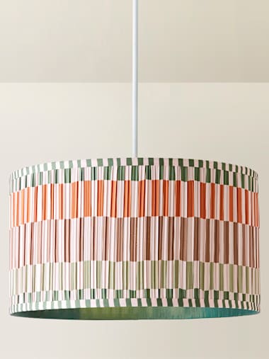 Large Natural Stripe Easy Fit Shade