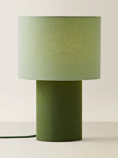 Green Duo Fabric Table Lamp