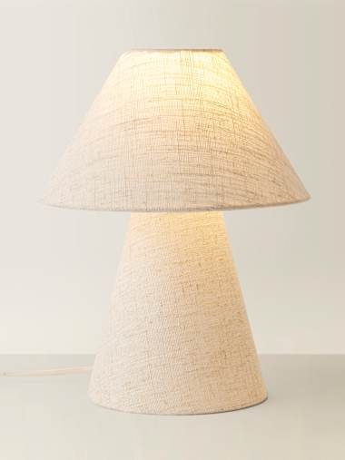 Tapered Linen Table Lamp