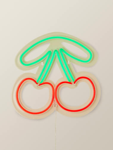 Cherries Cherries Neon Wall Light