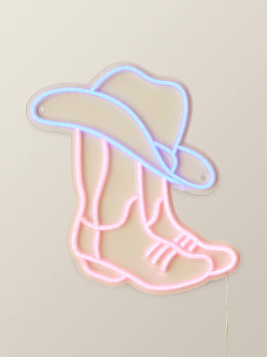 Cowboy Cowboy Neon Wall Light