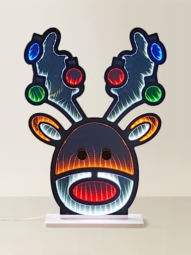 Premier Decorations Standing Stag Head Infinity Mirror