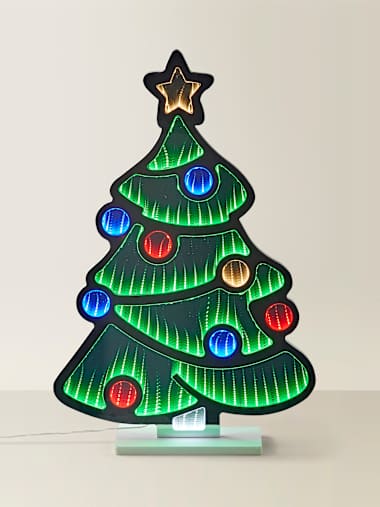 Premier Decorations Standing Christmas Tree Infinity Mirror