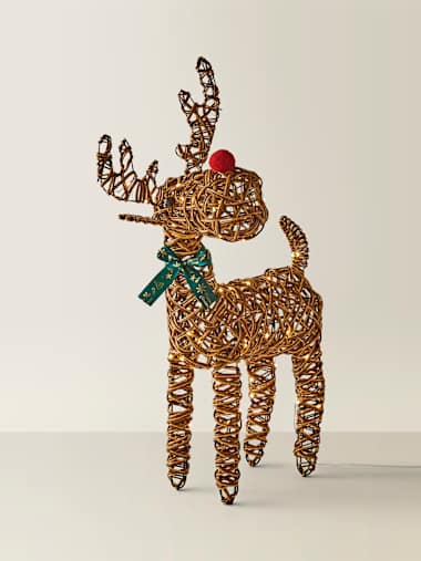 Premier Decorations Battery Operated Outdoor Reindeer with Warm White LEDs