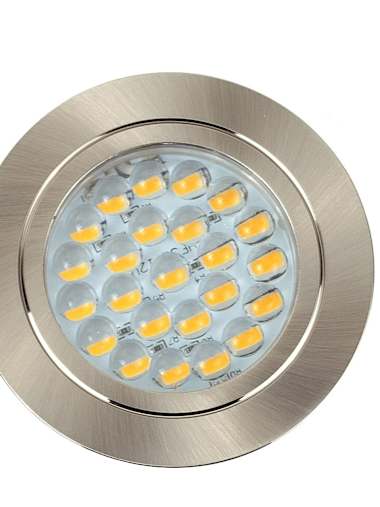 Voyager 8 x LED Brushed Chrome Recessed 12V Downlights in Cool White