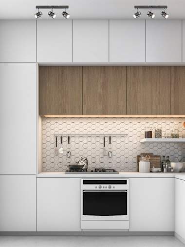 Rosie 3-Way Black Chrome Spotlight Bar