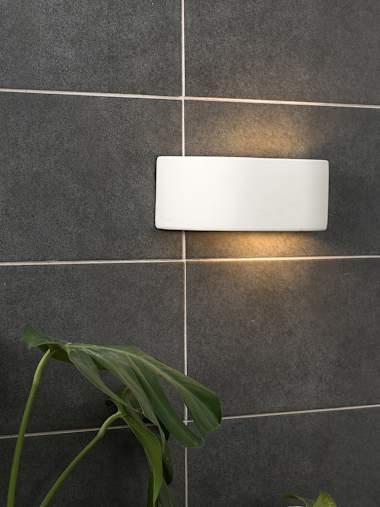 Vincent Glaze Planter Ceramic Wall Light
