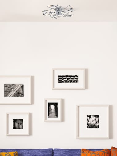 Blossom Chrome 5-Way Flush Ceiling Light