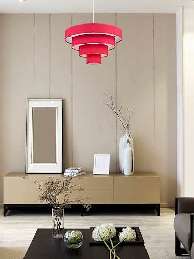 Nevada 4 Tier Red Pendant Shade