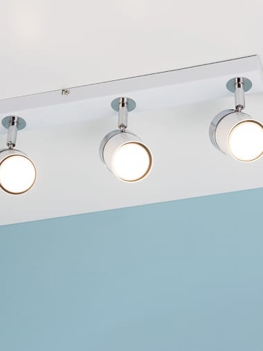 Rosie 3-Way White Spotlight Bar