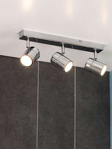 Rosie 3-Way Chrome Spotlight Bar