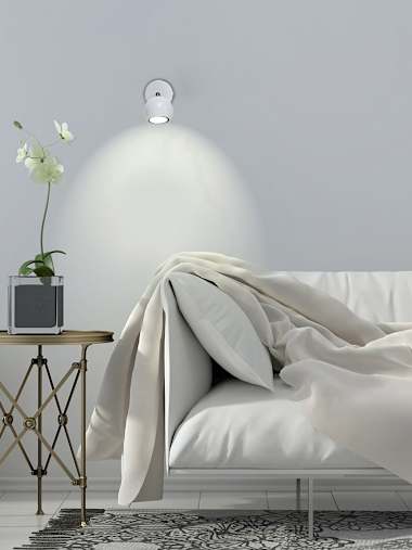 Mini White Single Spotlight
