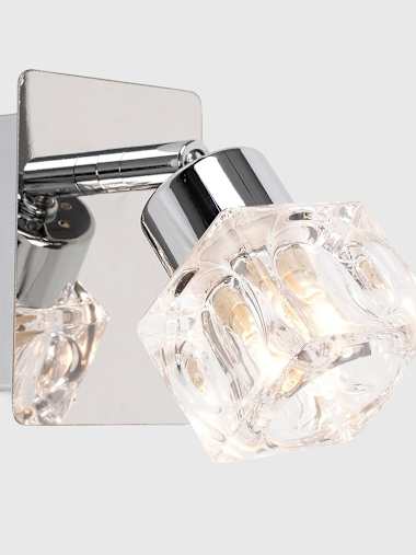 Ritz Chrome Ice CubeWall Light