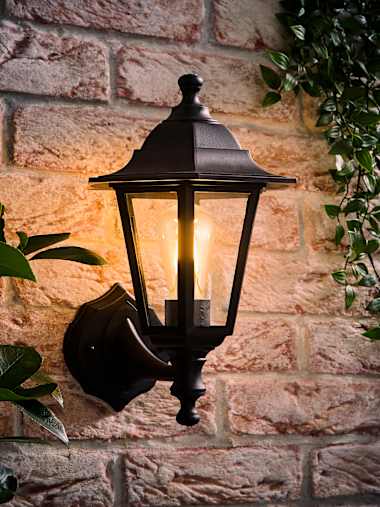 Mayfair IP44 Outdoor Black Up/Down Lantern