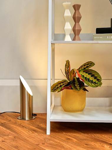 Satin Nickel Floor Uplighter