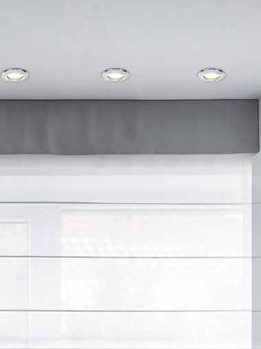 Chrome Non-Fire Rated Steel Fixed Downlight
