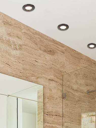 Black Chrome Non-Fire Rated Steel Fixed Downlight