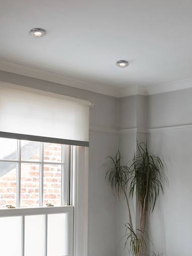 Domed Bezel IP65 Black Chrome Fire Rated Downlights