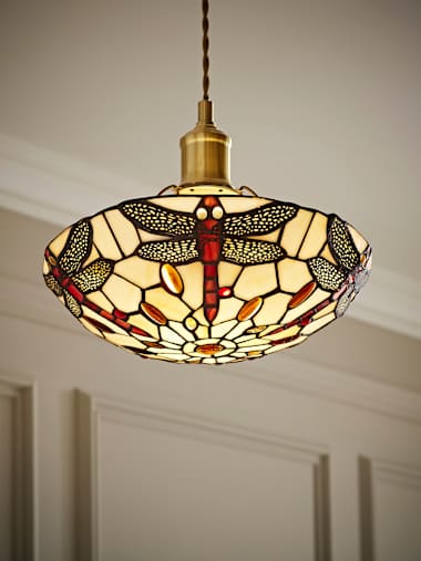 Dragonfly Tiffany Dragonfly Glass Pendant Shade