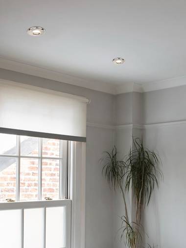 IP65 rushed Chrome Bathroom Non-Fire Rated Downlight