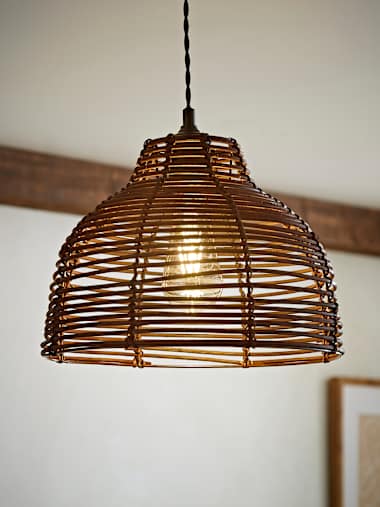 Lobster Pot Brown Basket Pendant Shade
