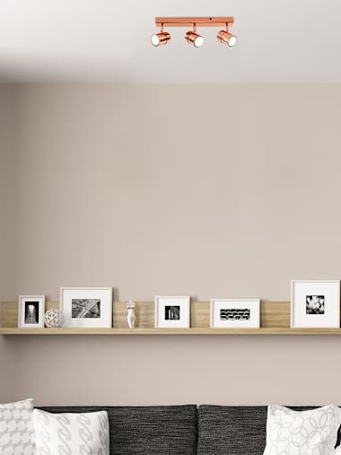 Rosie 3-Way Copper Spotlight Bar