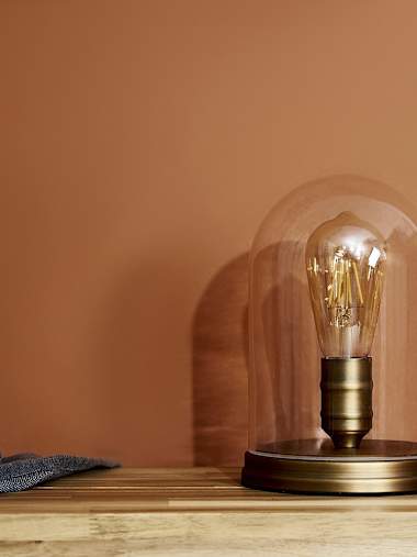 Edison Aged Brass Industrial Table Lamp