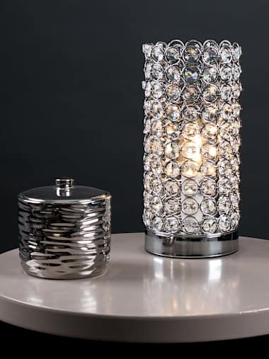 Chrome K9 Crystal Touch Table Lamp