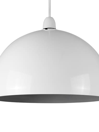 White and Grey Pendant Shade